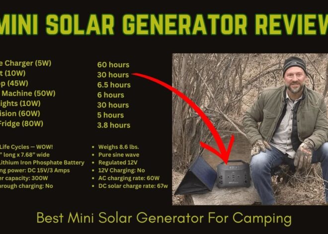 Best Mini Solar Generator Review 2024 – Top Solar Generator for Camping